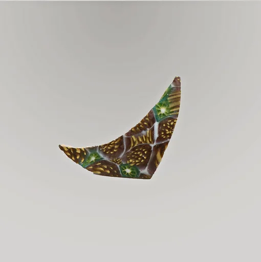 Glass mosaic bowl fragment