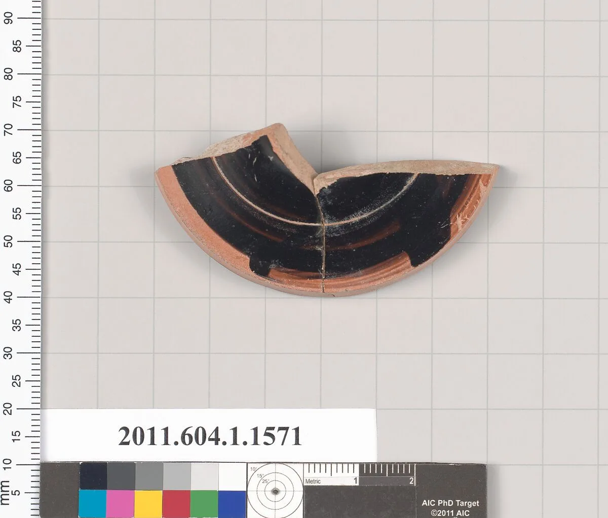Terracotta fragment of a kylix (drinking cup) — Unknown