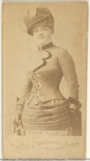 Alice Turner, from the Actors and Actresses series (N45, Type 1) for Virginia Brights Cigarettes