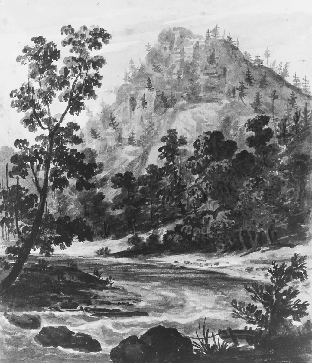 Delaware Water Gap (?) — Pavel Petrovich Svinin