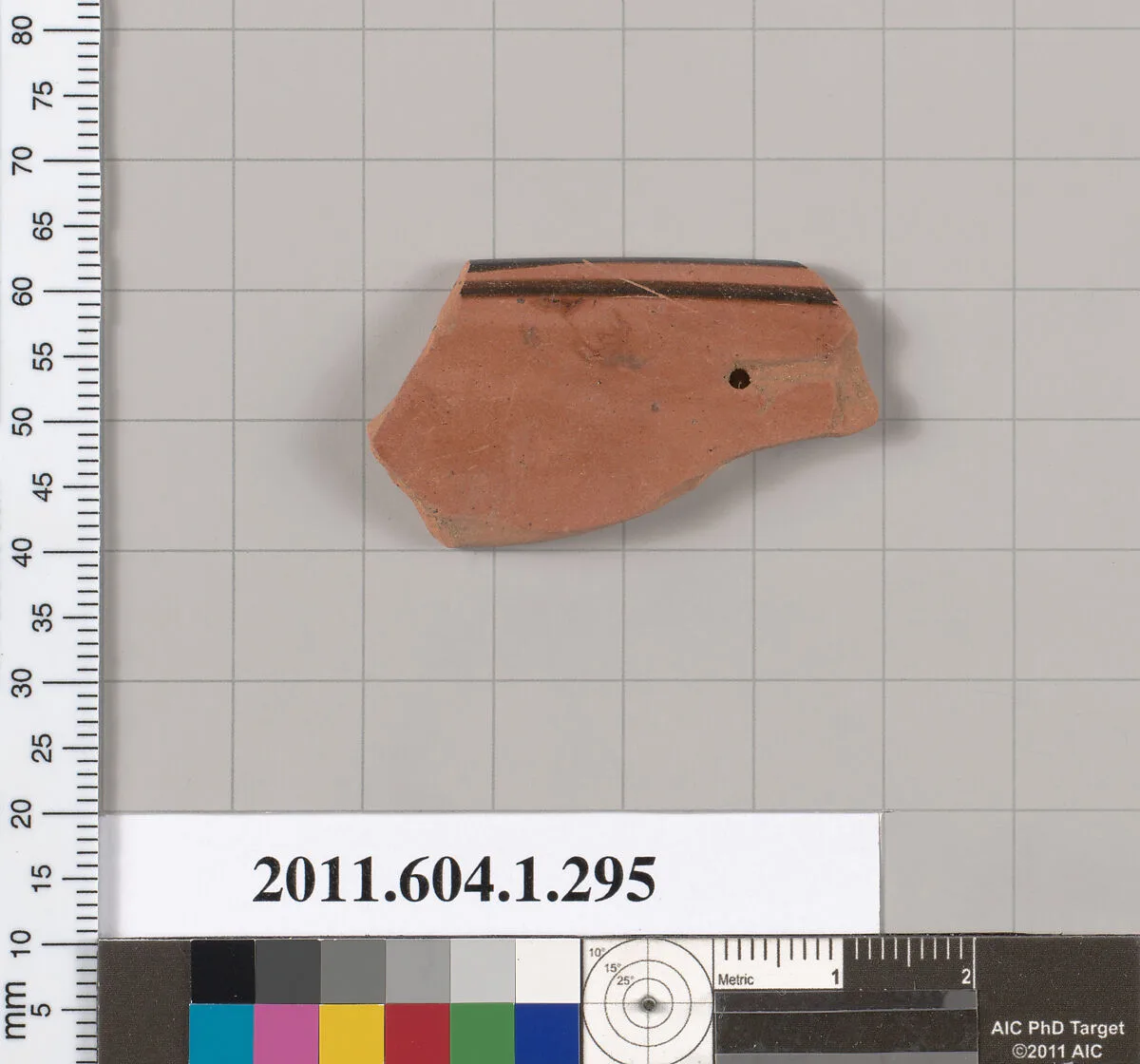 Terracotta rim fragment of a kylix (drinking cup) — Unknown