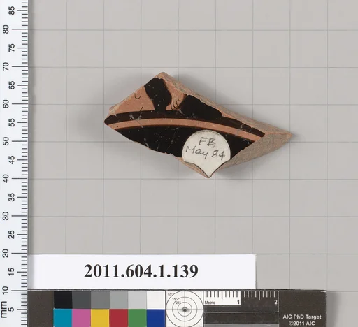 Terracotta fragment of a kylix (drinking cup)