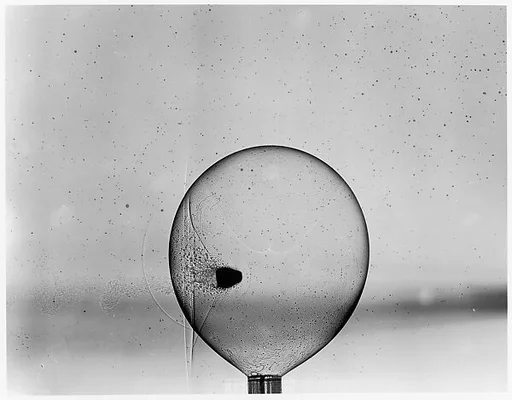 [Bullet Passing Through Gas-filled Soap Bubble]
