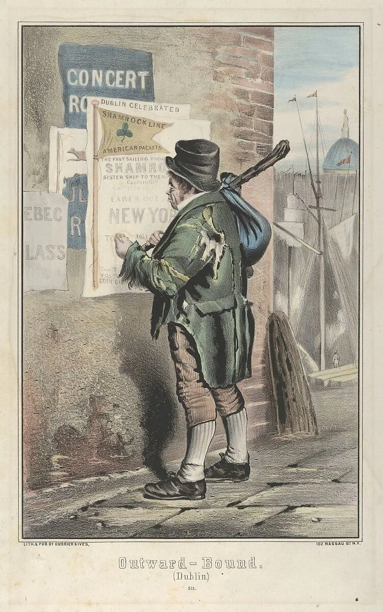 Outward Bound (Dublin) — Erskine Nicol|Currier & Ives