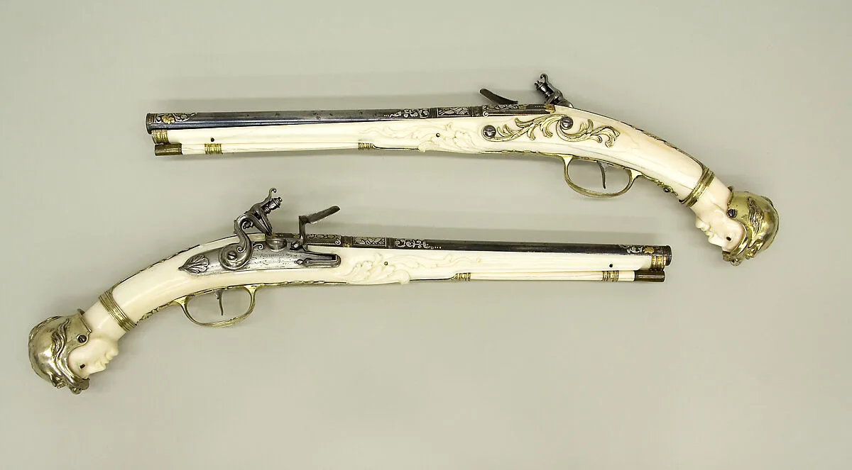 Pair of Flintlock Pistols — Leonardus Graeff