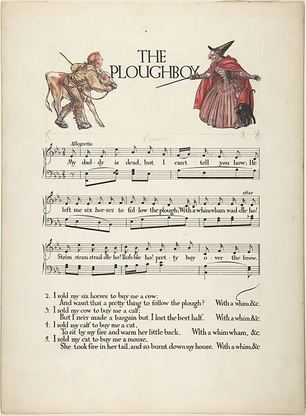 "The Ploughboy"―Heading Design — Paul Vincent Woodroffe|Joseph Samuel Moorat