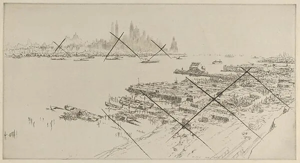 New York from Weehawken — James McBey