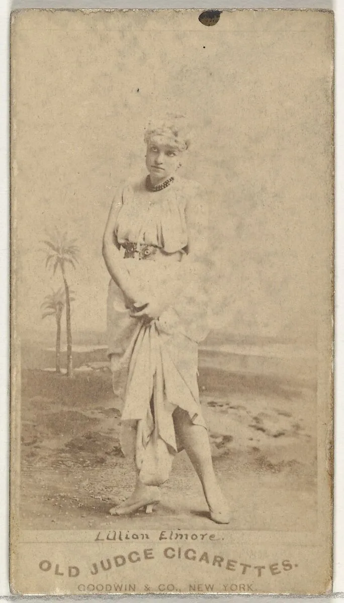 Lillian Elmore, from the Actors and Actresses series (N171) for Old Judge Cigarettes — Goodwin & Company