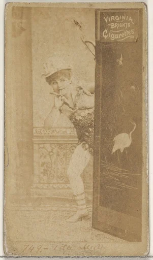 Card 749, Ida Mulle, from the Actors and Actresses series (N45, Type 2) for Virginia Brights Cigarettes