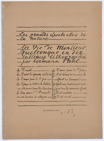 La Vie de Monsieur Quelconque (The Life of Mister Ordinary) — René-Georges Hermann-Paul