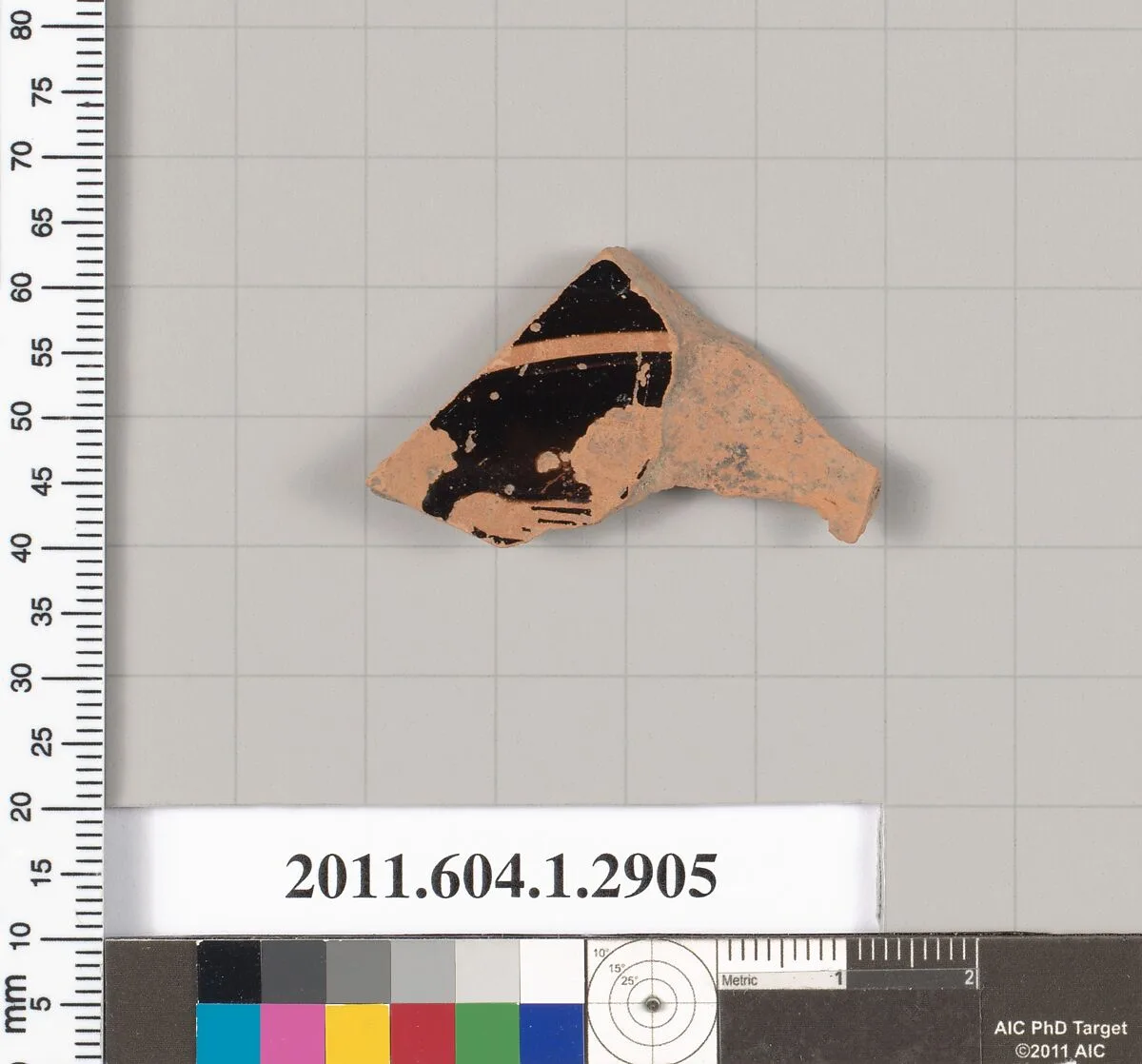 Terracotta fragment of a kylix (drinking cup) — Unknown