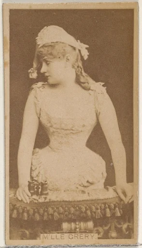 M'lle Grery, from the Actors and Actresses series (N45, Type 8) for Virginia Brights Cigarettes