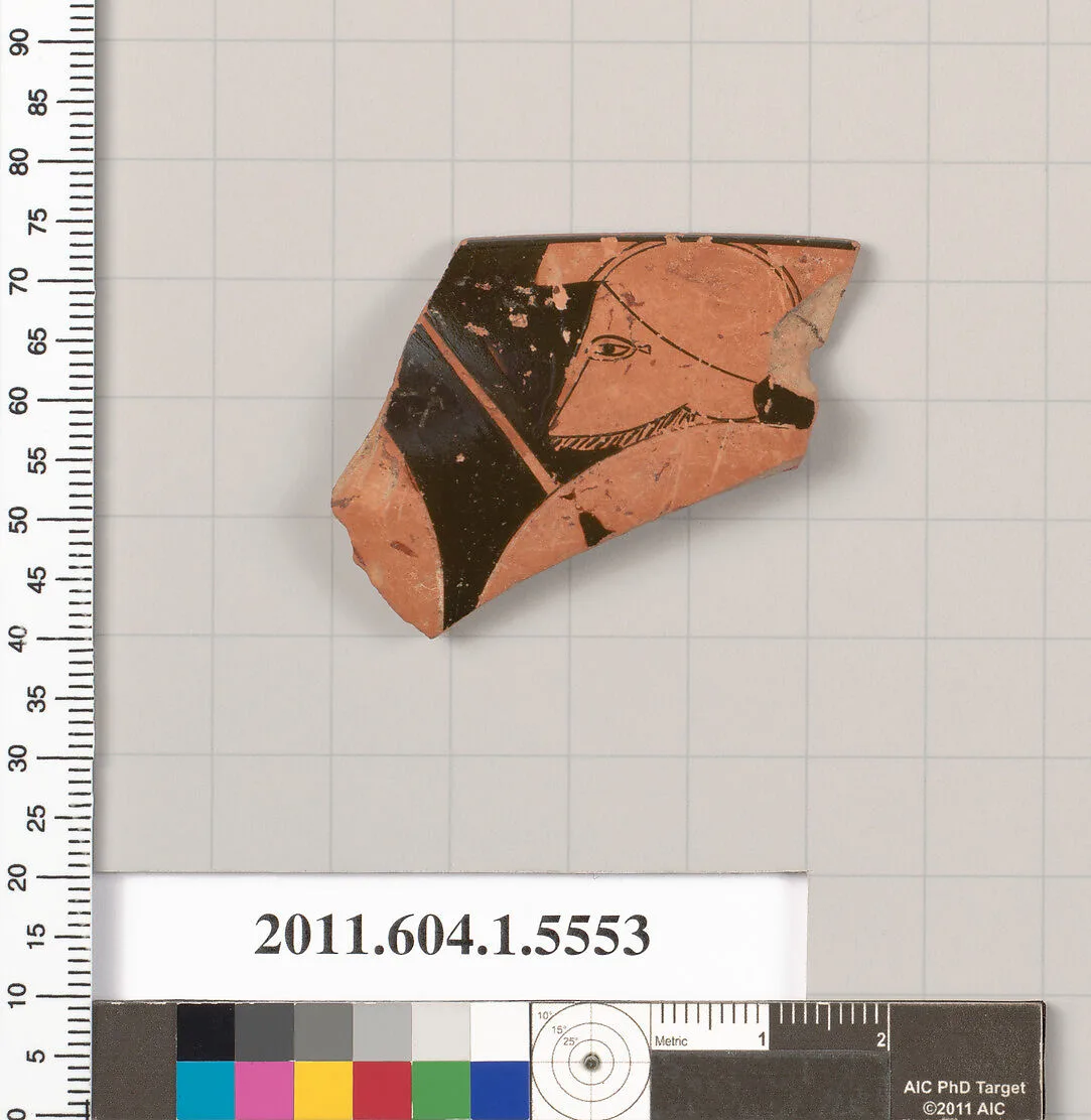 Terracotta rim fragment of a kylix (drinking cup) — Unknown