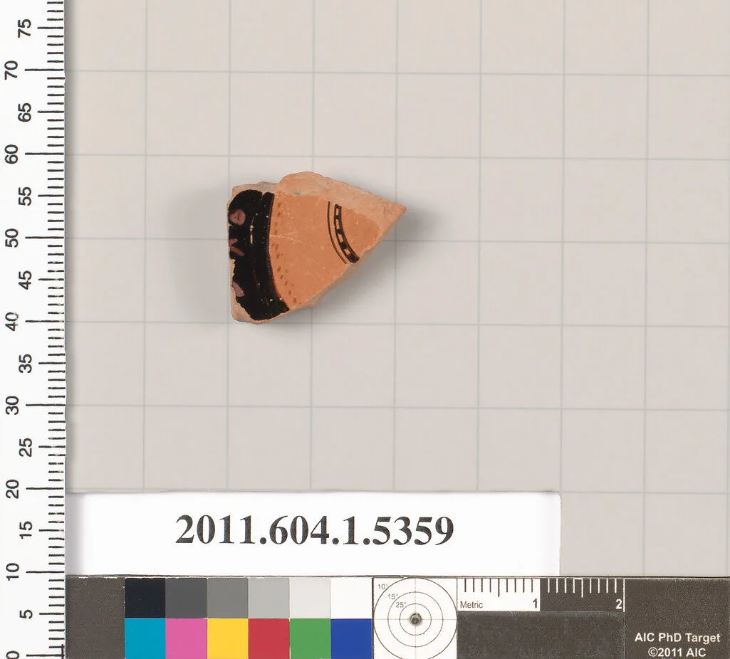 Terracotta fragment of a kylix (drinking cup) — Unknown