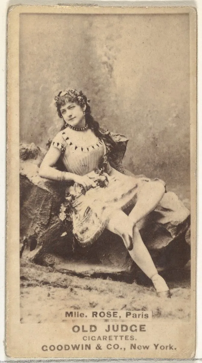 Mlle. Rose, Paris, from the Actors and Actresses series (N171) for Old Judge Cigarettes — Goodwin & Company