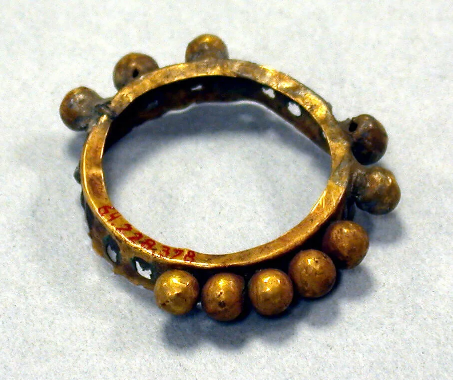 Hammered Gold Band with Bells — Unknown