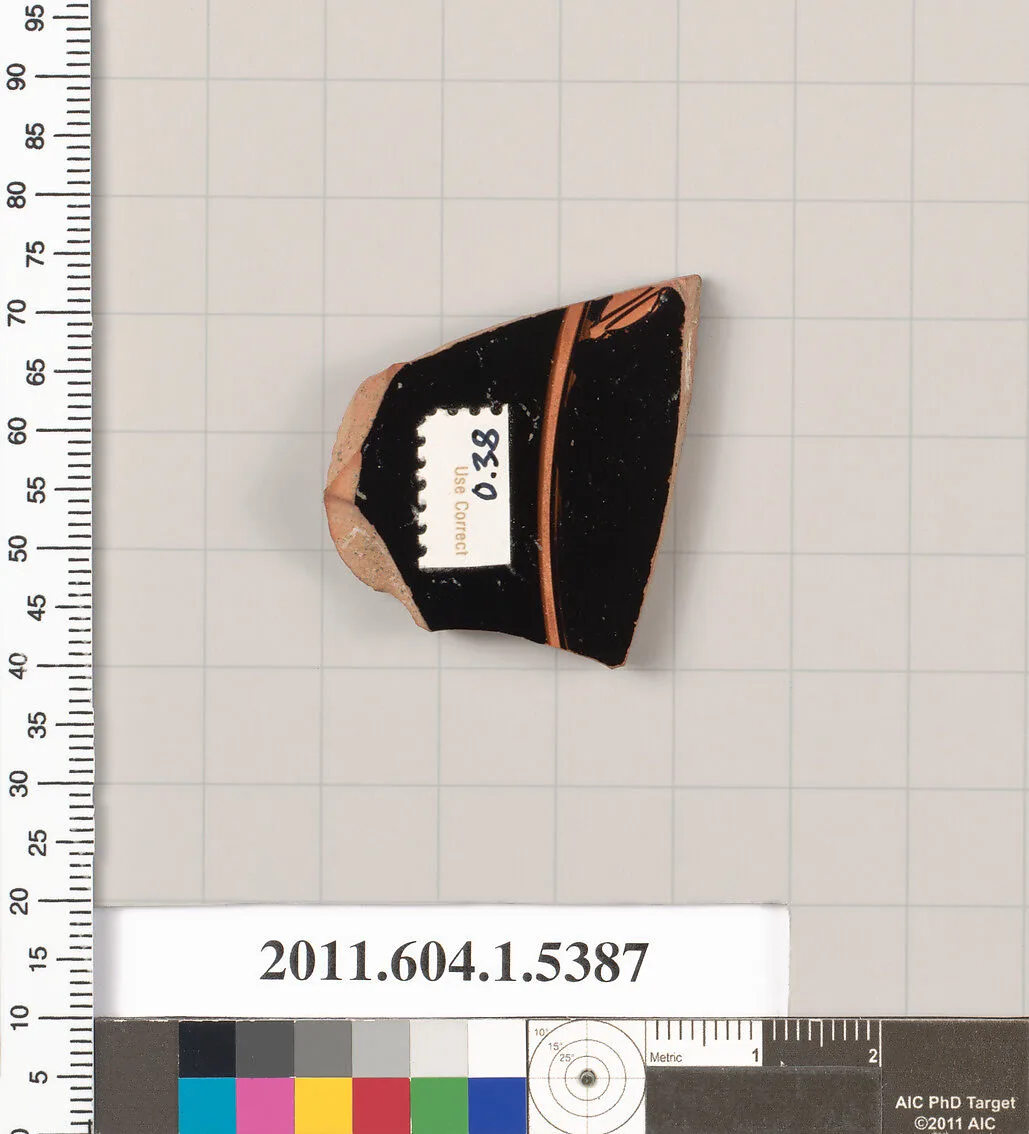 Terracotta fragment of a kylix (drinking cup) — Unknown