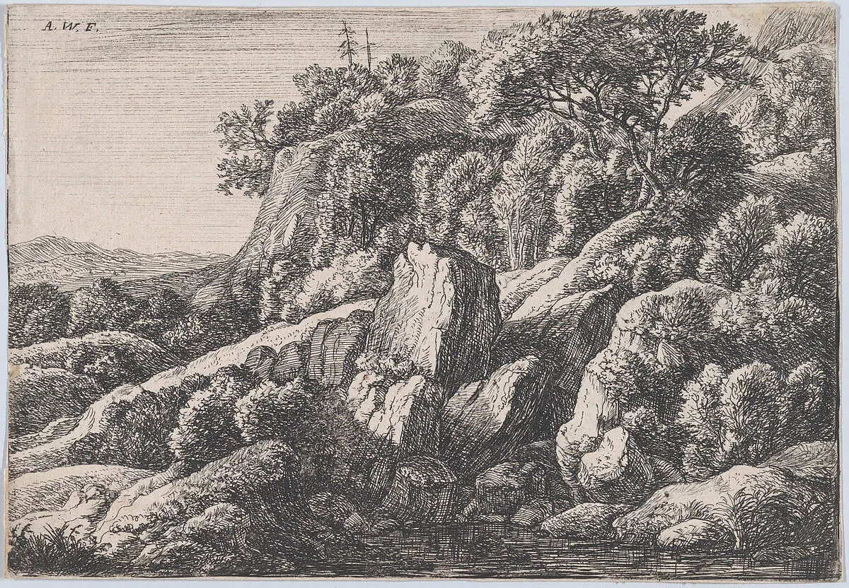 The Wilderness Covered with Rocks — Anthonie Waterloo