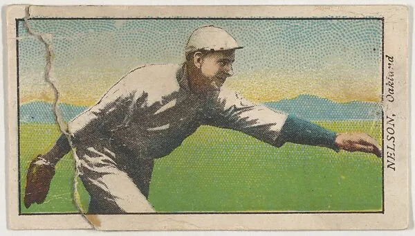 Nelson, Oakland, from the "Obak Baseball Players" set (T212), issued by the American Tobacco Company to promote Obak Mouthpiece Cigarettes — American Tobacco Company