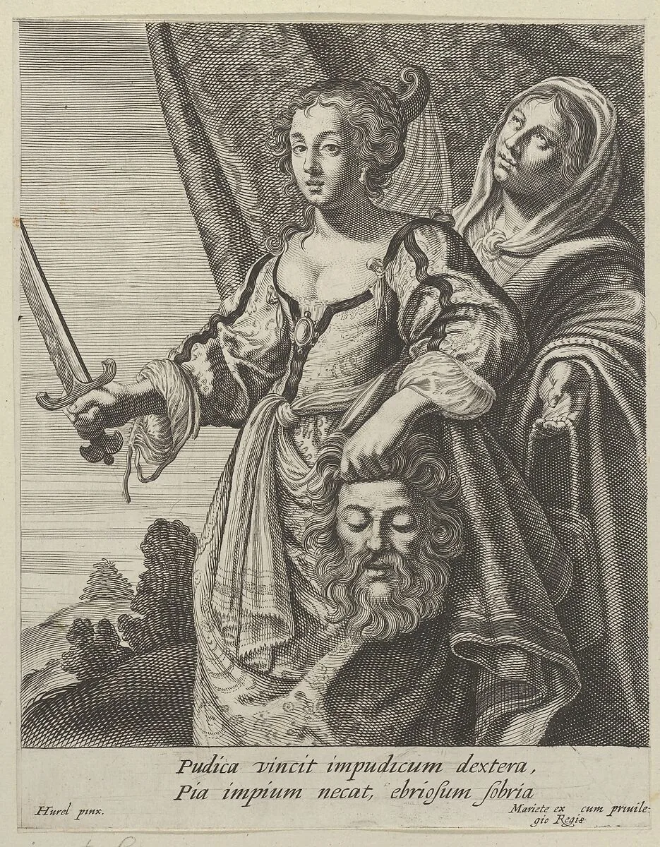 Judith with the Head of Holofernes — Grégoire Huret|Pierre Mariette