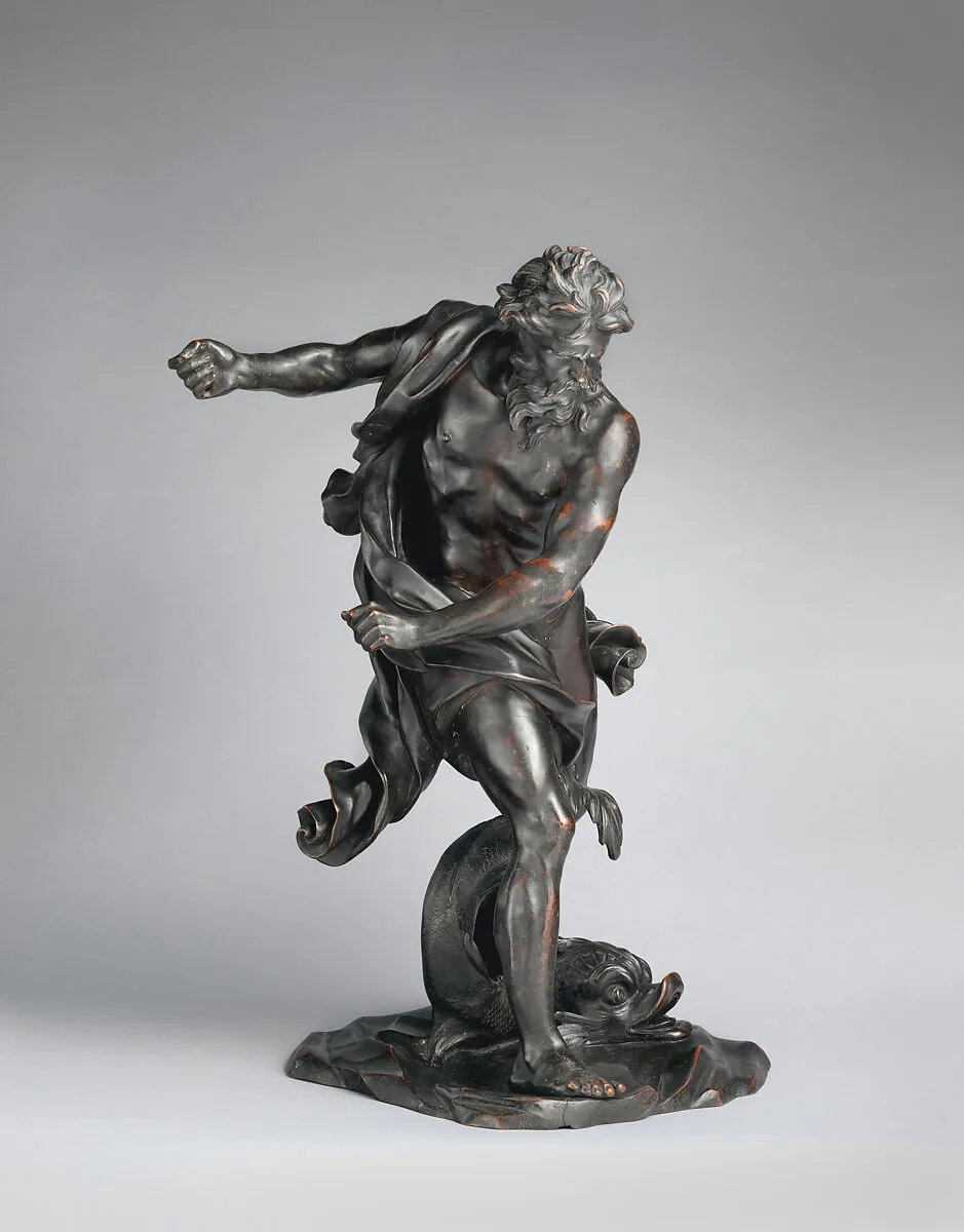 Neptune with a dolphin — Gian Lorenzo Bernini