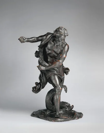 Neptune with a dolphin