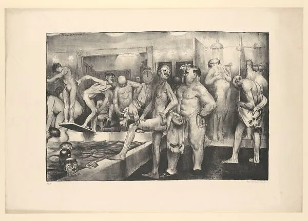 Shower-Bath, First State — George Bellows|George Bellows
