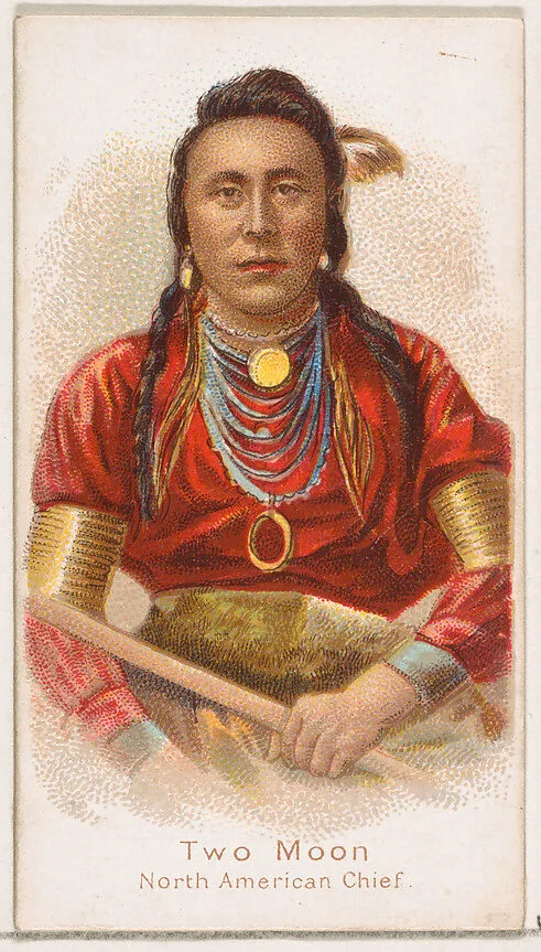 Two Moon, North American Chief, from the Savage and Semi-Barbarous Chiefs and Rulers series (N189) issued by Wm. S. Kimball & Co. — William S. Kimball & Company