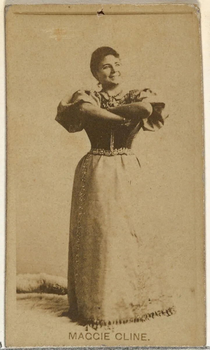 Maggie Cline, from the Actors and Actresses series (N145-8) issued by Duke Sons & Co. to promote Duke Cigarettes — W. Duke, Sons & Co.|American Tobacco Company