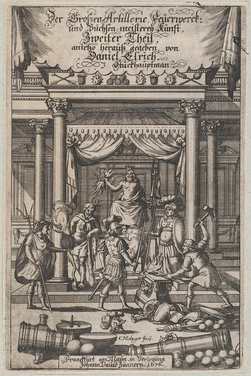 Title page, 'Der Grossen Artillerie Feuerwerck ...' — Christoph Metzger