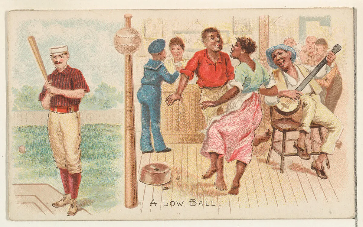 A Low Ball, from the Talk of the Diamond set (N135) issued by Duke Sons & Co., a branch of the American Tobacco Company — American Tobacco Company|Schumacher & Ettlinger|W. Duke, Sons & Co.
