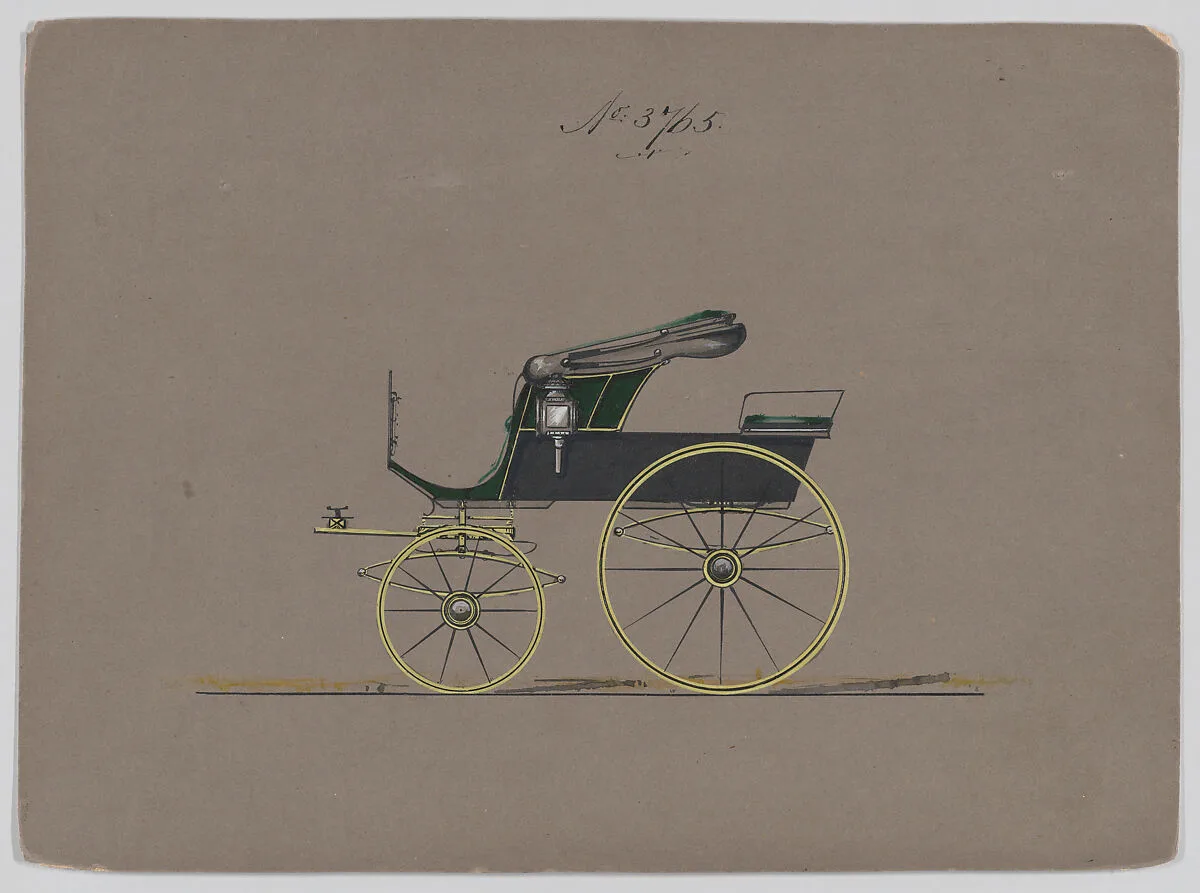Design for Stanhope Phaeton, no. 3765 — Brewster & Co.
