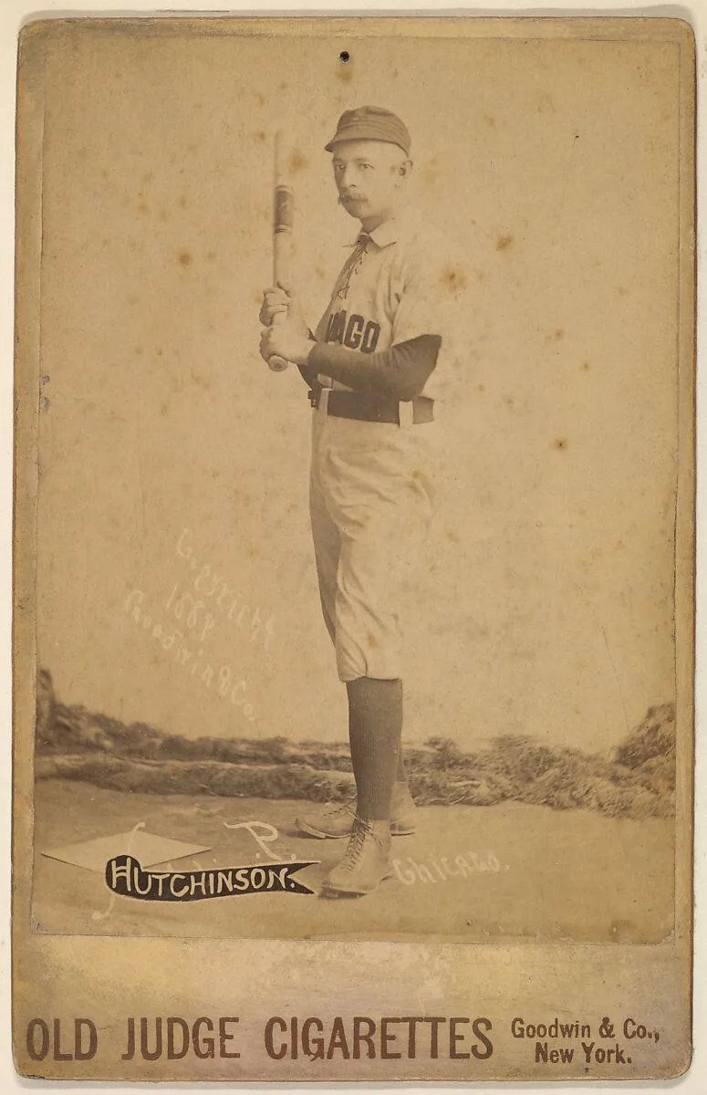 William Forrest "Wild Bill" Hutchinson, Pitcher, Chicago, from the series Old Judge Cigarettes — Goodwin & Company