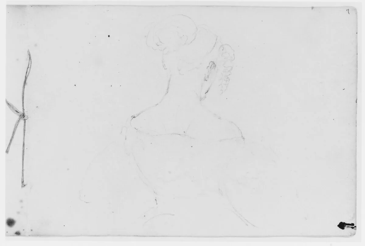 Back of a Woman (from Sketchbook) — Asher Brown Durand