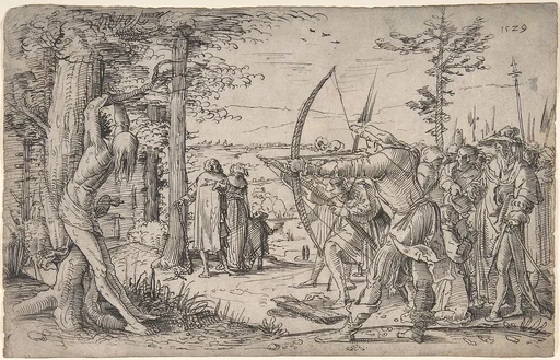 The King's Sons Shooting at Their Father's Corpse