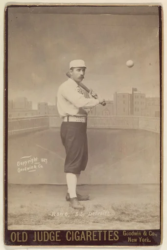 Rowe, Shortstop, Detroit, from the series Old Judge Cigarettes
