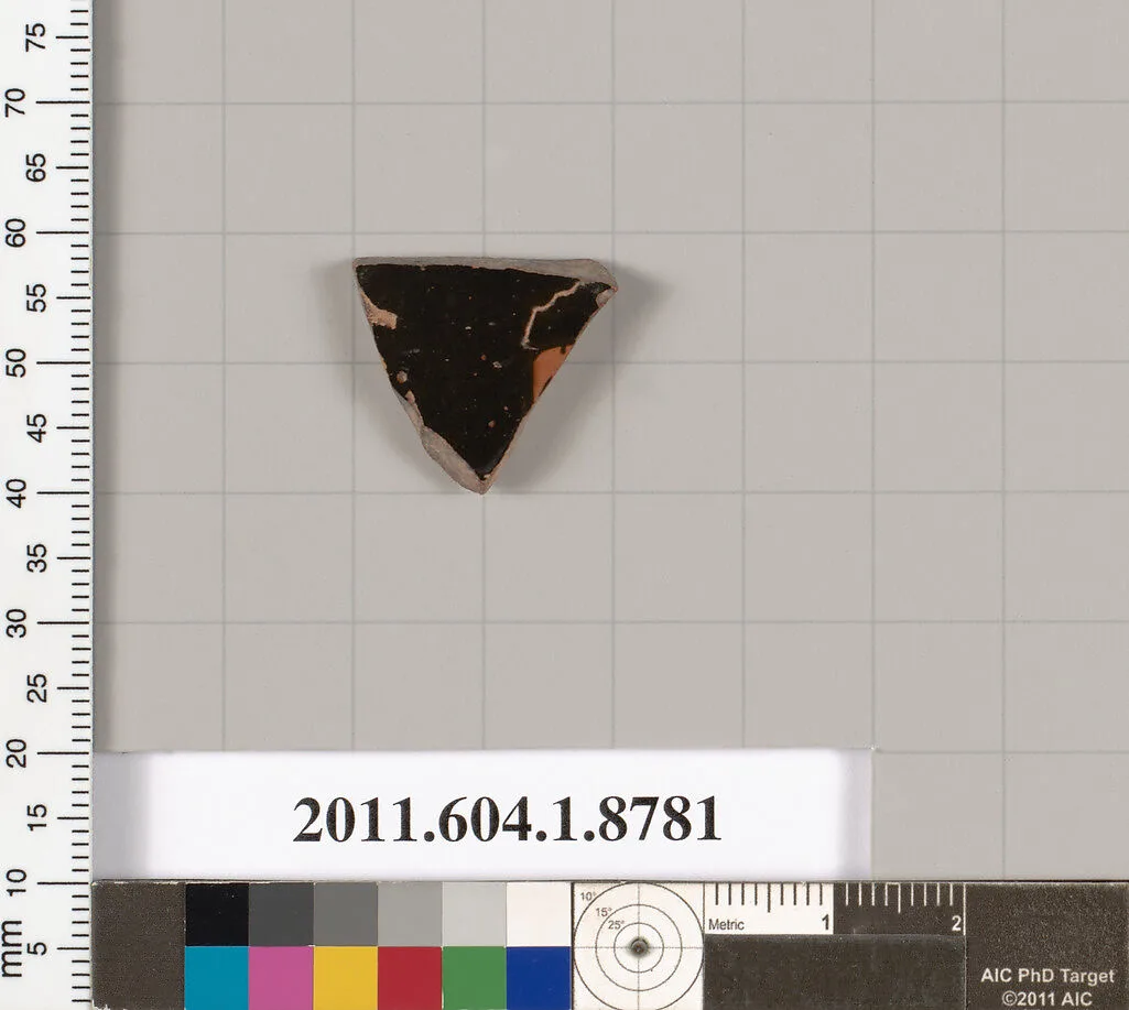 Terracotta fragment of a kylix (drinking cup) — Unknown