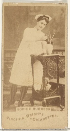 Sophie Burbeck, from the Actors and Actresses series (N45, Type 1) for Virginia Brights Cigarettes