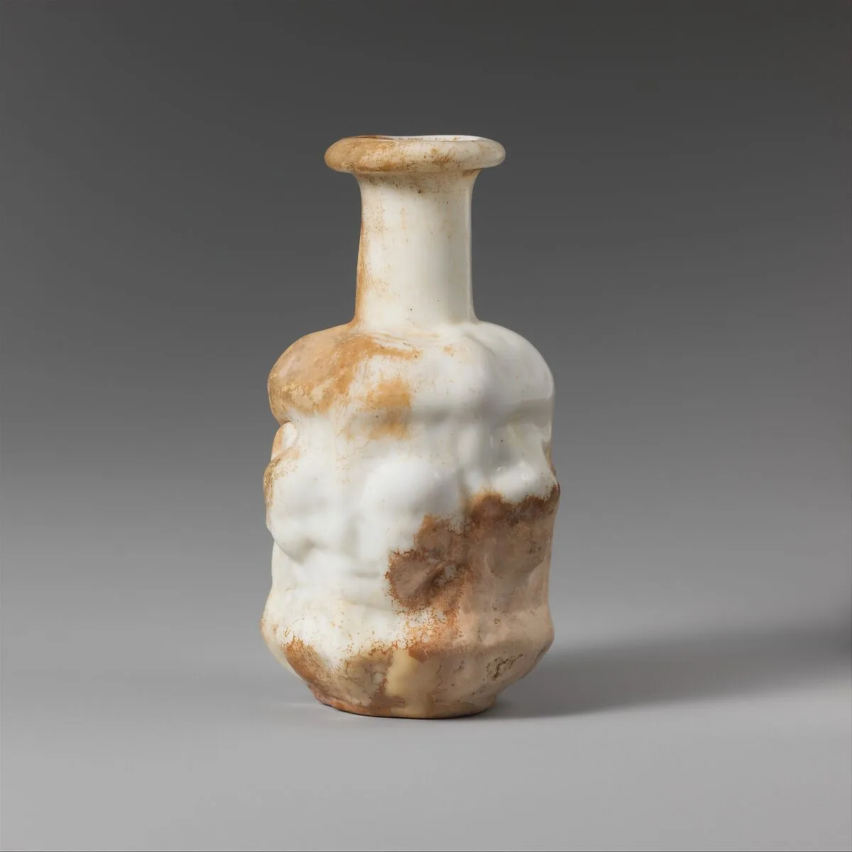 Glass hexagonal bottle — Unknown