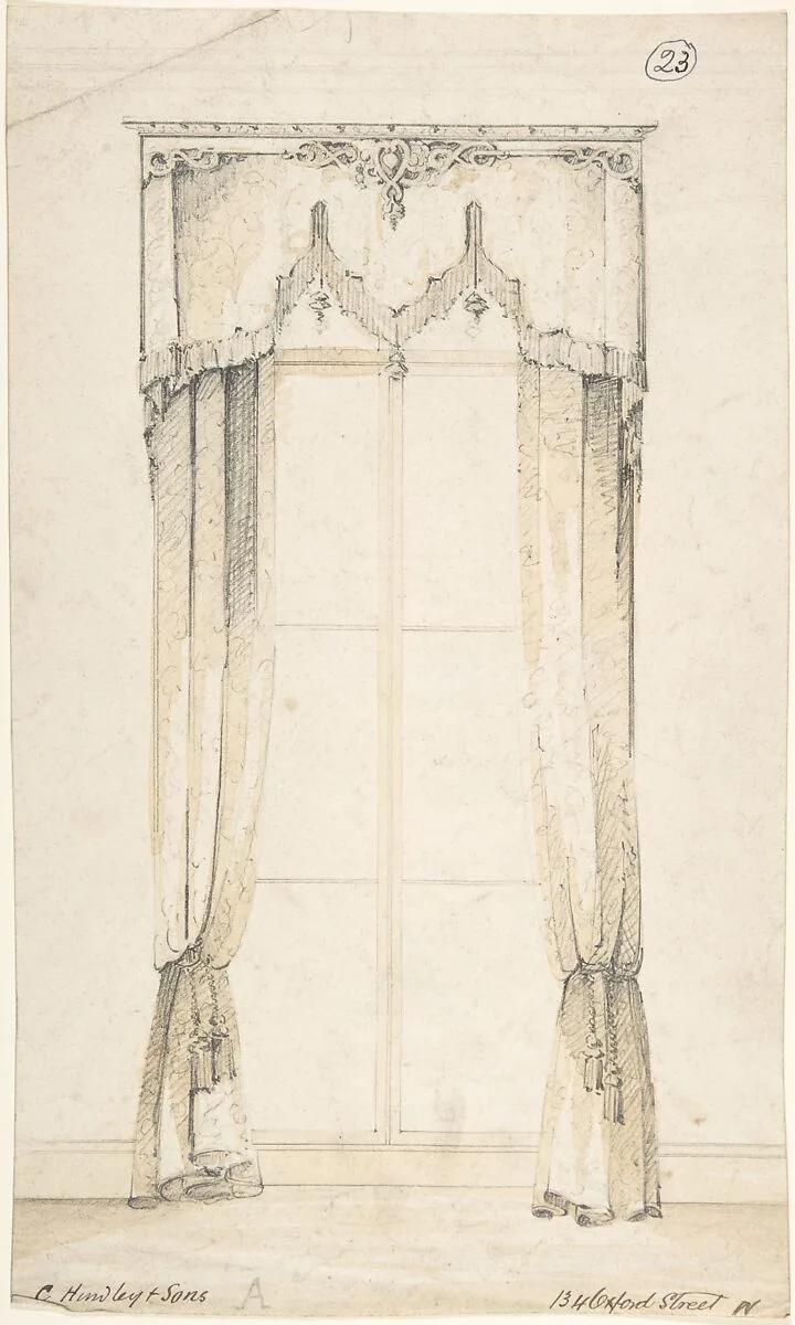 Design for Curtains — Charles Hindley and Sons