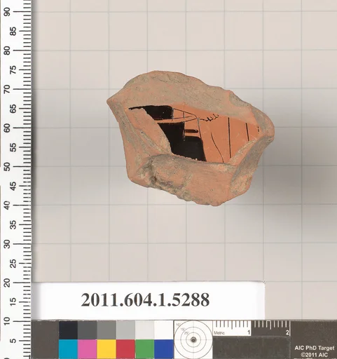 Terracotta fragment of a kylix (drinking cup)