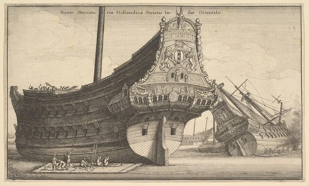 Dutch East Indiaman — Wenceslaus Hollar