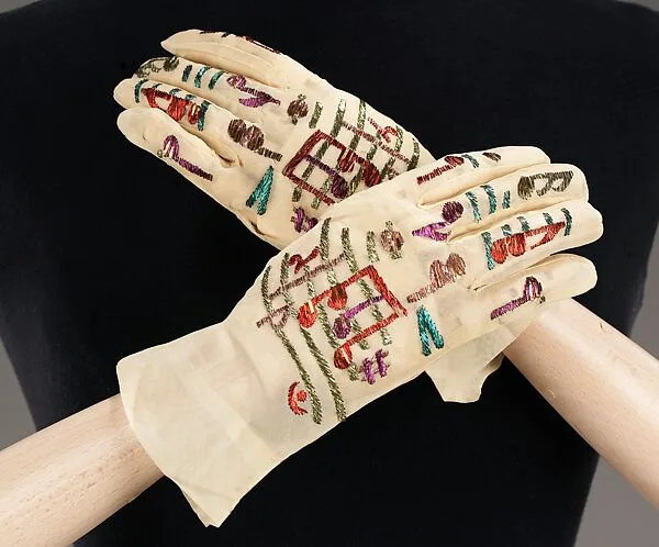 Evening gloves — Elsa Schiaparelli|House of Lesage