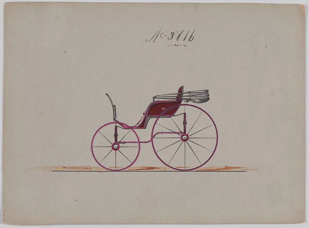 Design for Pony Phaeton, no. 3816 — Brewster & Co.