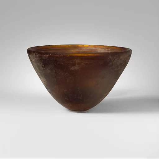 Glass conical bowl