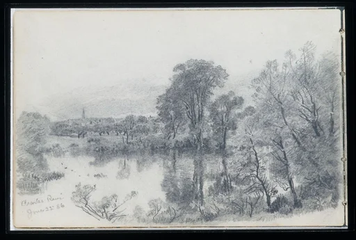 Charles River, Cambridge, Massachusetts (from Sketchbook of New England and Pennsylvania Landscape and Marine Subjects)