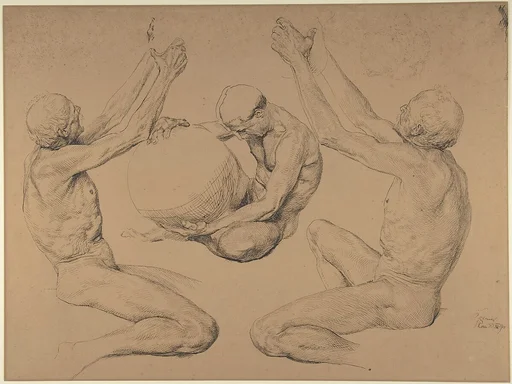 Sheet of studies for "Ex Libris Victor Graf von Rex"