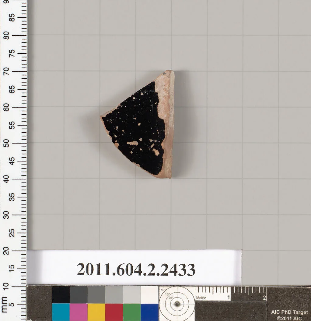 Terracotta fragment of an oinochoe: chous (jug)? — Unknown