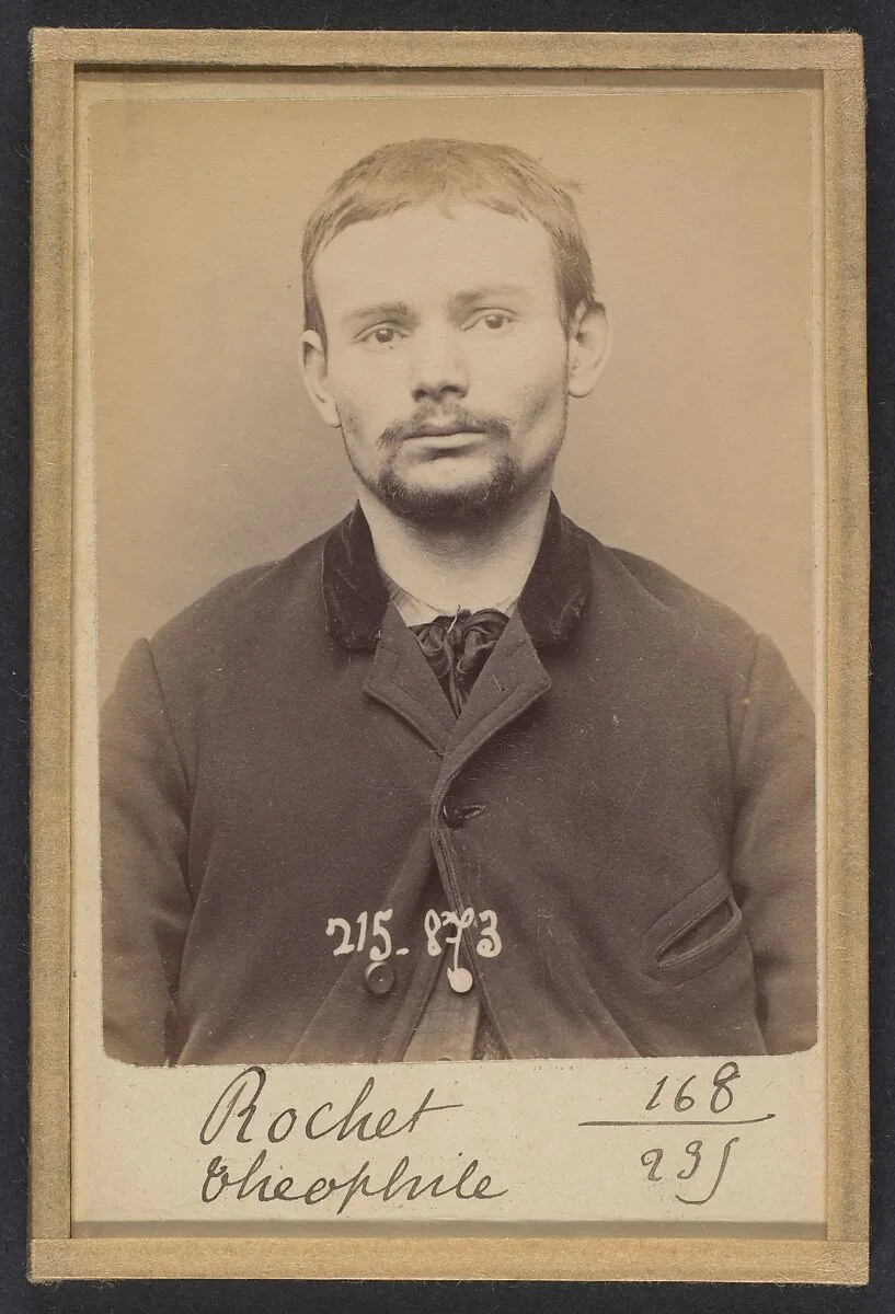 Rochet. Théophile. 24 ans, né à Rennes (Ille-et-Vilaine) le 7/6/69. Cordonnier. Anarchiste. 18/3/94. — Alphonse Bertillon