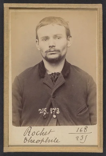 Rochet. Théophile. 24 ans, né à Rennes (Ille-et-Vilaine) le 7/6/69. Cordonnier. Anarchiste. 18/3/94.